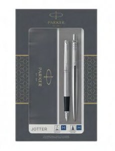 Parker Jotter Stainless Steel CT, sada plnicího a kuličkového pera