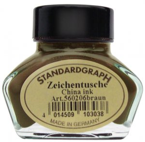 Standardgraph kaligrafická tuš hnědá