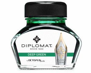 Diplomat Octopus Deep Green lahvičkový inkoust zelený