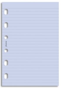 Filofax papír linkovaný levandulový, 20 listů - kapesní