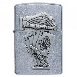 Zippo zapalovač 25633 Dead Mans Hand Emblem Design