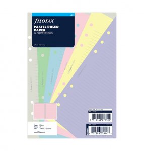 Filofax A5 linkované papíry pastelové, 60 listů