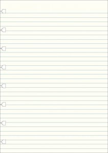 Filofax náhradní listy do zápisníků A5 - linkované
