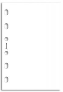 Filofax papír nelinkovaný bílý, 30 listů - kapesní